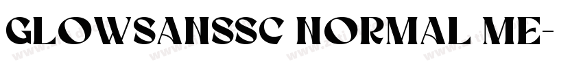GlowSansSC Normal Me字体转换